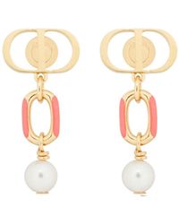 Dior - Iviera Petit Cd Earrings - Lyst
