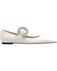 Jimmy Choo - Melva Pointed Toe Ballerina Shoes - Lyst