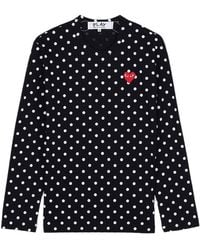 Comme des Garçons - Polka Dot Long-Sleeved T-Shirt - Lyst