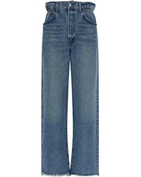 Agolde - Lyonne Paperbag Wide-Leg Jeans - Lyst