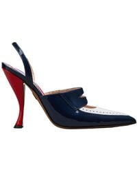 Thom Browne - Curved-Heel 120Mm Leather Pumps - Lyst