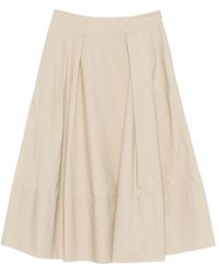 Woolrich - Pleated Midi Skirt - Lyst