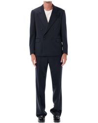 Lardini - Double-Breasted Peak-Lapel Suit - Lyst