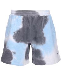 MSGM - Tie-Dye Print Track Shorts - Lyst