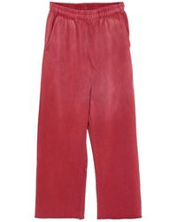 Entire studios - Faded-Effect Raw-Edge Sweatpants - Lyst