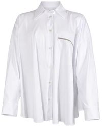 D.exterior - Crystal-Embellished Oversized Shirt - Lyst