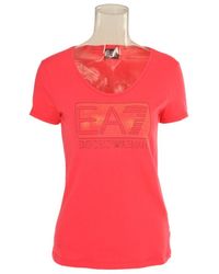 EA7 - Item O-Neck Short-Sleeved T-Shirt - Lyst