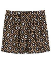 Max Mara - Quinoa Patterned Twill Shorts - Lyst