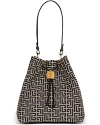 Balmain - Pulse Monogram Jacquard Backpack - Lyst