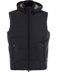 Kiton - Zip-Up Hooded Vest - Lyst