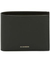 Jil Sander - Logo Printed Bi-Fold Wallet - Lyst