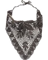 Magda Butrym - Crocheted Cotton Scarf - Lyst