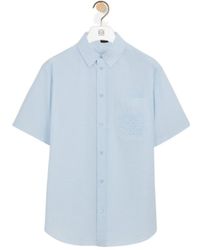 Loewe - X Paula's Ibiza Anagram-Embroidered Short-Sleeve Shirt - Lyst