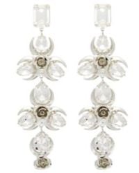 Magda Butrym - Crystal-Embellished Floral Drop Earrings - Lyst