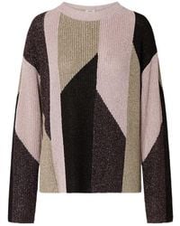 Liu Jo - Sweater With Lamé Inlays - Lyst