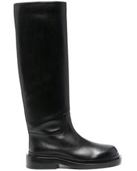 Jil Sander - Round Toe Knee-High Boots - Lyst