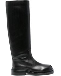 Jil Sander - Round Toe Knee-High Boots - Lyst
