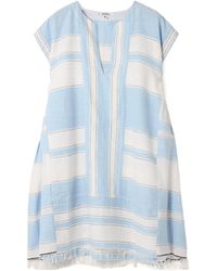 lemlem - Fringed Striped Skirt - Lyst