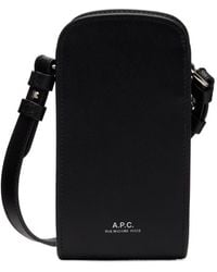 A.P.C. - James Leather Mini Bag - Lyst