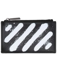 Off-White c/o Virgil Abloh - Logo Printed Zip-Up Wallet - Lyst