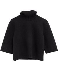 Alaïa - Alaïa Knit Cropped Jumper - Lyst