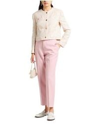 Burberry - Solid Color Casual Pants - Lyst