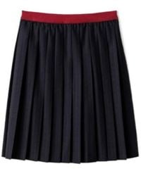 Miu Miu - Pleated Pinstripe Midi Skirt - Lyst