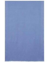 Ferragamo - Ferragamo Gancini Fringed-Edge Scarf - Lyst