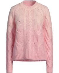 Maison Margiela - Gradient Crew-Neck Cable-Knit Sweater - Lyst