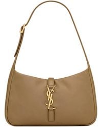 Saint Laurent - Le 5 À 7 Logo Plaque Hobo Bag - Lyst