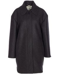 Fendi - Single-Breasted Long Sleeved Midi Coat - Lyst