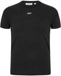 Off-White c/o Virgil Abloh - Graphic Print Cotton Crew Neck T-Shirt - Lyst