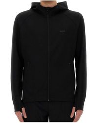 BOSS - Boss Active Stretch Zip-Up Hoodie - Lyst