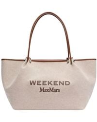 Weekend by Maxmara - Getto Logo Printed Tote Bag - Lyst