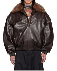 Lu'u Dan - Faux Leather Workwear Flight Jacket - Lyst