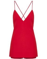 Valentino - V-Neck Sleeveless Mini Dress - Lyst