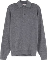 Brunello Cucinelli - Long Sleeve Polo Shirt - Lyst