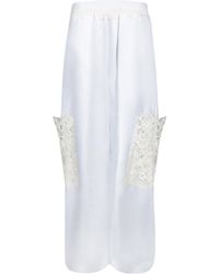 Ermanno Scervino - Lace Detailed Pants - Lyst