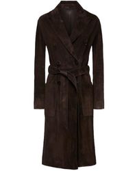 Tom Ford - Double Breast Suede Coat - Lyst