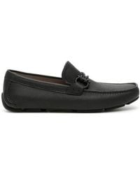 Ferragamo - Ferragamo Round Toe Loafers - Lyst