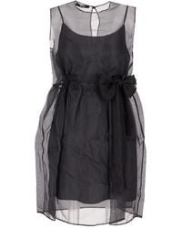 Lela Rose - Round Neck Dress - Lyst
