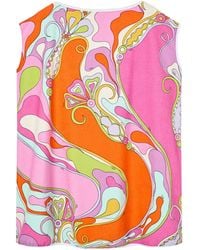 PUCCI - Orchidee Print Cotton Terry Dress - Lyst