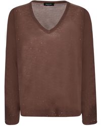 Fabiana Filippi - Sequin Embellished V-Neck Jumper - Lyst