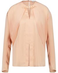 Rabanne - Rabanne Pleated Keyhole Top - Lyst