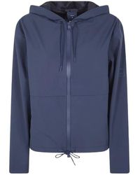 Rains - Hooded Zip-Up Jacket - Lyst