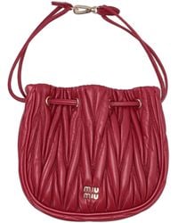 Miu Miu - Drawstring Clutch Bag - Lyst