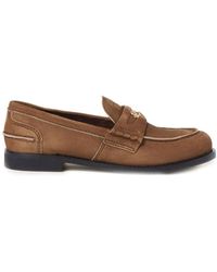 Miu Miu - Faded Suede Loafers - Lyst