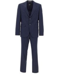 BOSS - Boss Two-Piece Striped Tailored Suit - Lyst