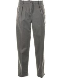 Aspesi - Pleat Detailed Cropped Pants - Lyst