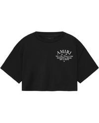 Amiri - Arts District Cropped T-Shirt, Short Sleeves, 100% Cotton - Lyst